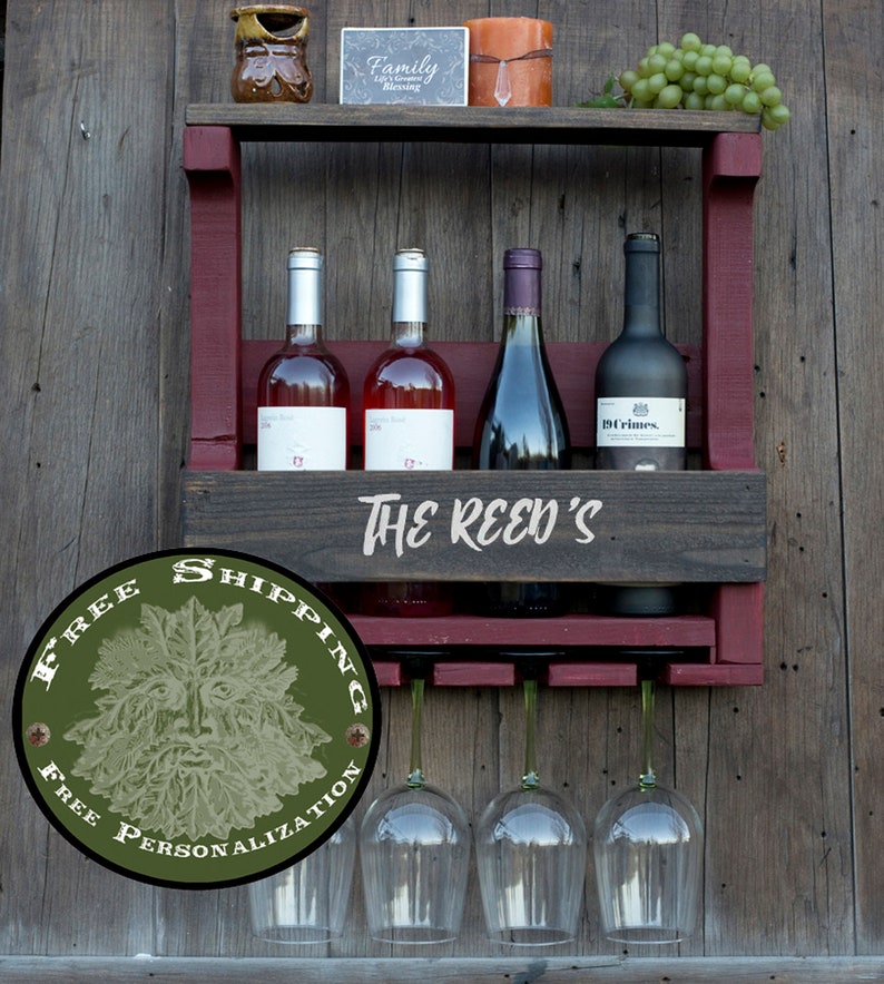 Personalized Gift/ Wine Rack/ Unique Wine Racks / Wall Wine Etsy