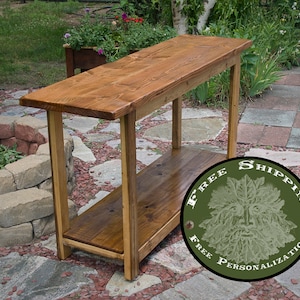 Sofa Table, Entry Table, Tall Table, Rustic Table, Reclaimed Table, Entryway Table, Console Table, Early American Stain, Cyber Sale