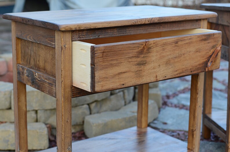 Elegant Nightstand / Rustic End Table / Bedroom Furniture / Etsy