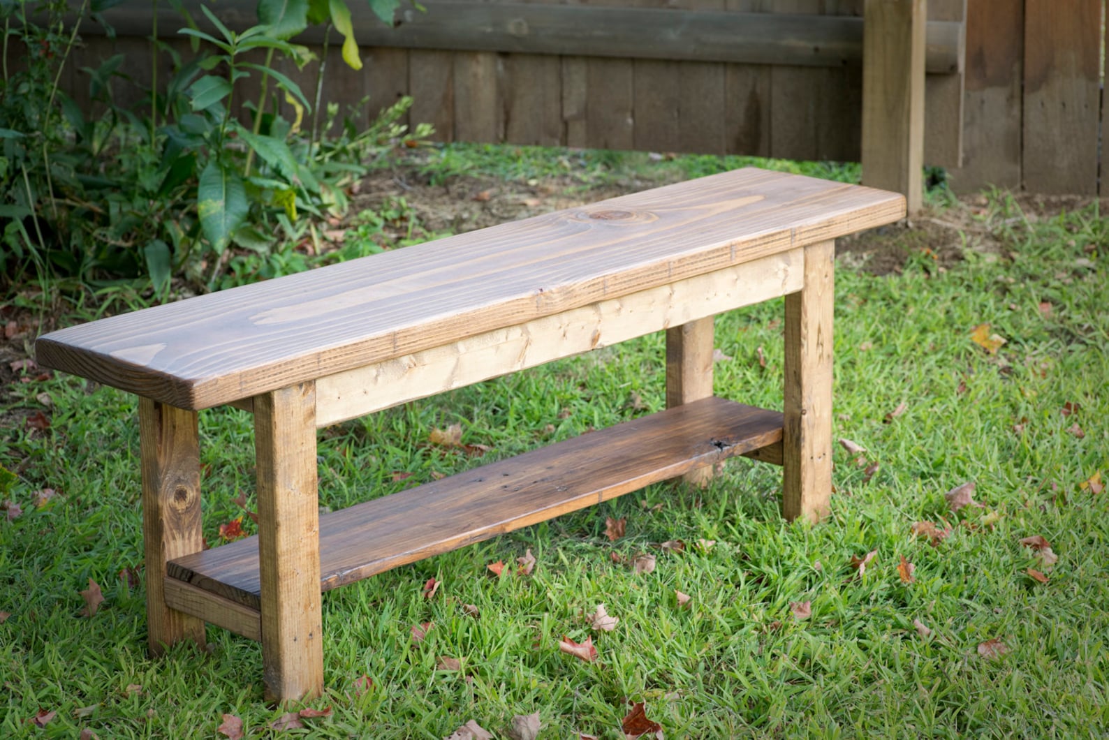 Rustic Wood Entryway Bench With Storage Farmhouse Dining Etsy