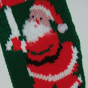 Personalized Hand Knitted Christmas stocking