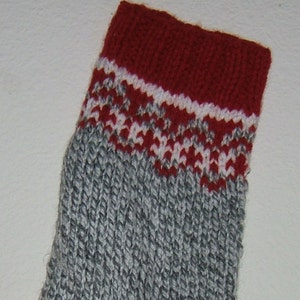 Personalized Hand Knitted Christmas stocking