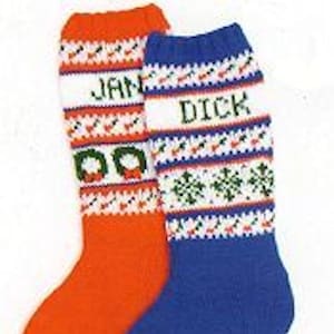 Personalized Hand Knitted Christmas stocking