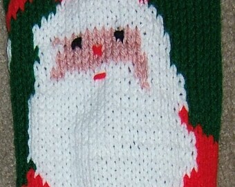 Personalized Hand Knitted Christmas stocking