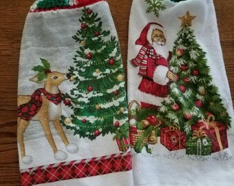 Hanging Christmas towel