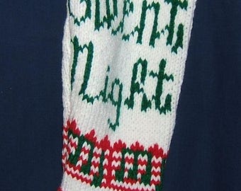 PDF knitted Christmas stocking pattern