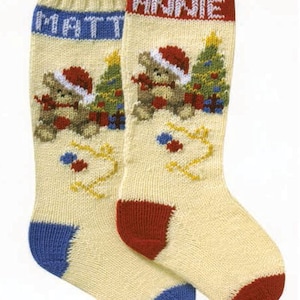 Personalized Hand Knitted Christmas stocking