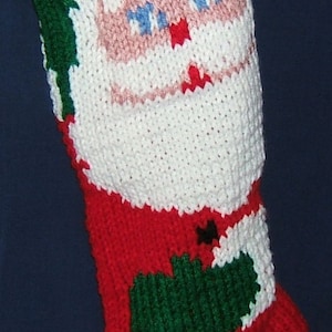 Personalized Hand Knitted Christmas stocking