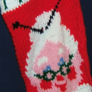 Personalized Hand Knitted Christmas stocking