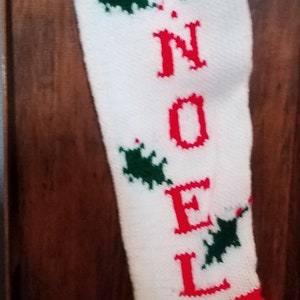 Personalized Hand Knitted Christmas stocking