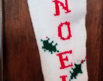 Personalized Hand Knitted Christmas stocking