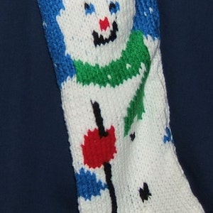 Personalized Hand Knitted Christmas stocking