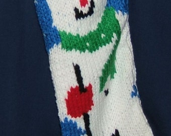 Personalized Hand Knitted Christmas stocking