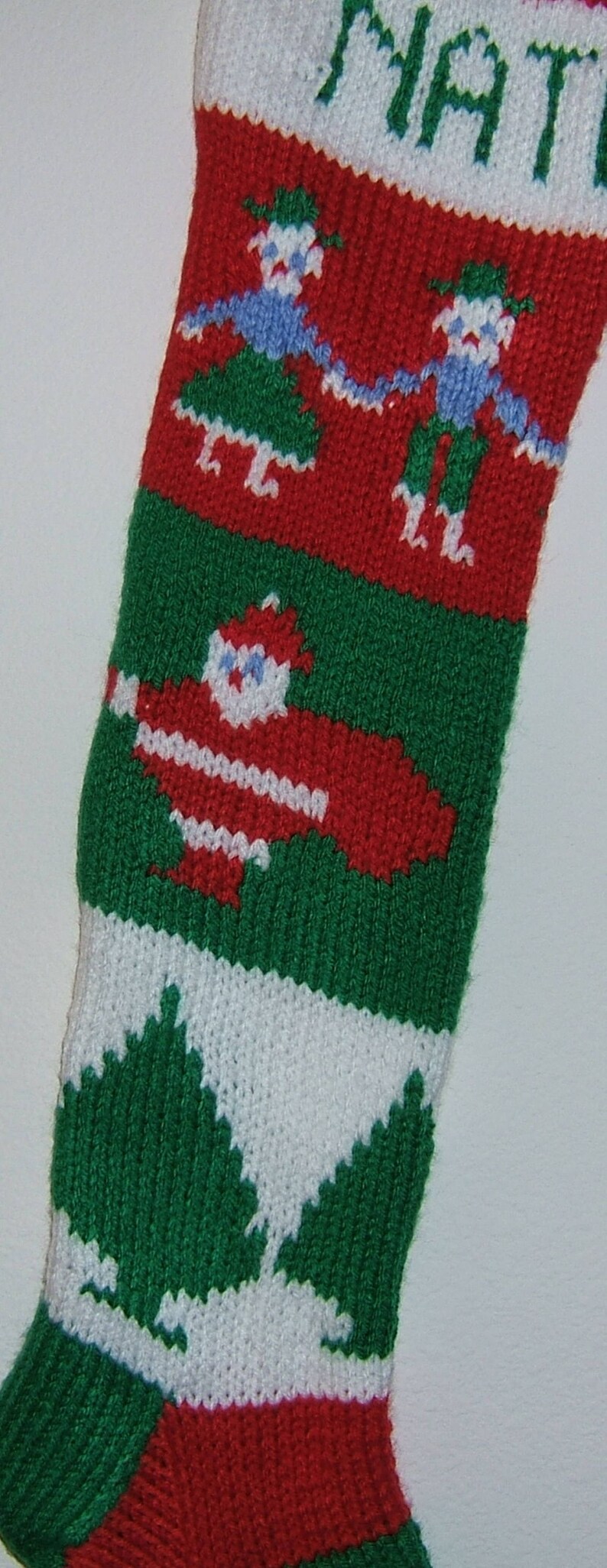 Personalized Hand Knitted Christmas stockings Etsy