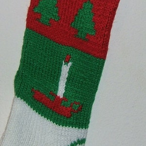Personalized Hand Knitted Christmas stocking