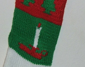 Personalized Hand Knitted Christmas stocking