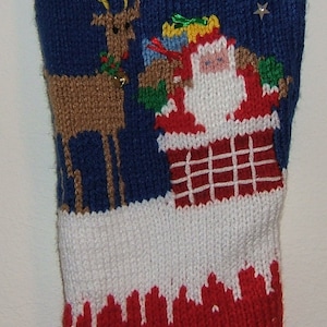 Personalized Hand Knitted Christmas stocking