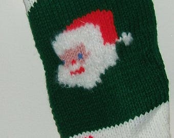 Personalized Hand Knitted Christmas stocking