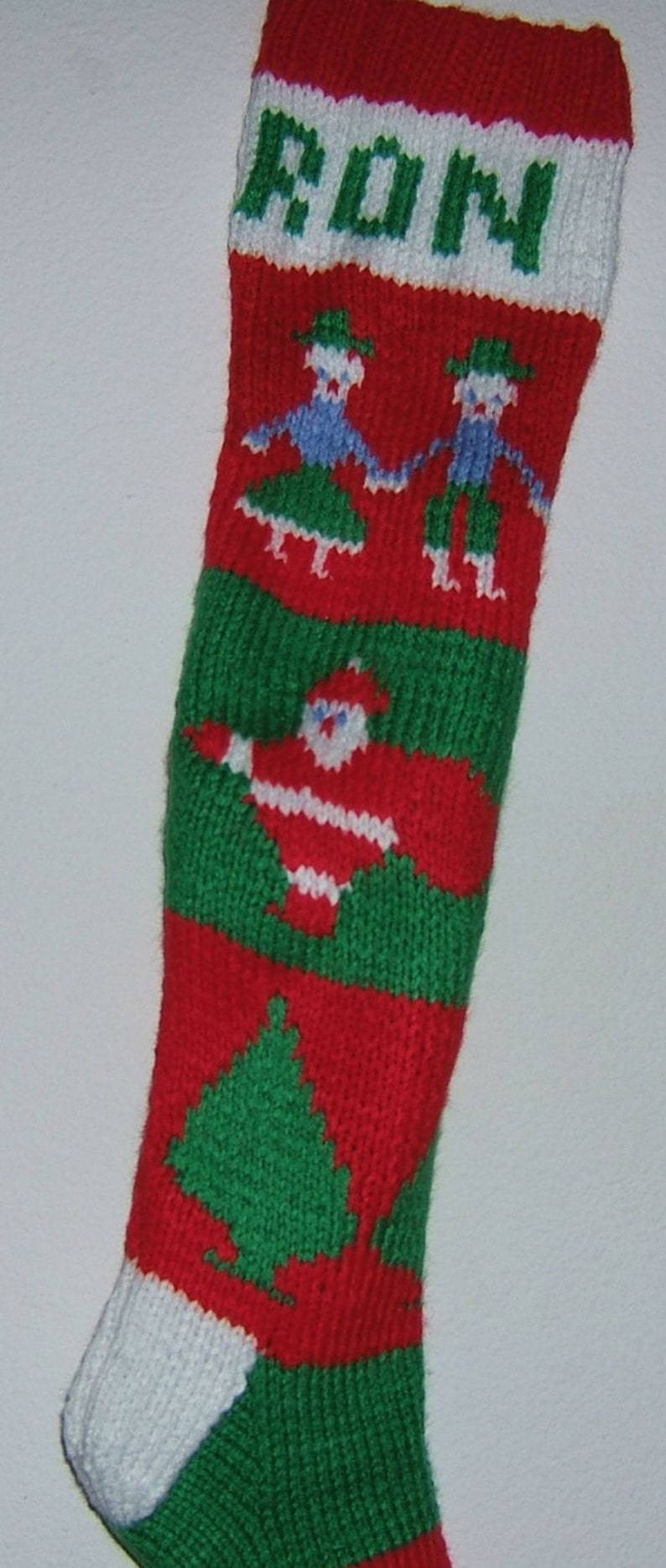 Personalized Hand Knitted Christmas stockings Etsy