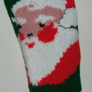 Personalized Hand Knitted Christmas stocking