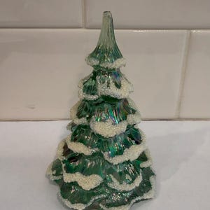 Fenton Iridescent Green Glass - Etsy