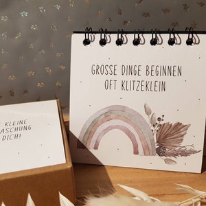 Gotti fragen, Götti fragen, Ringbüchlein, Geschenkbox Boho, personalisiert