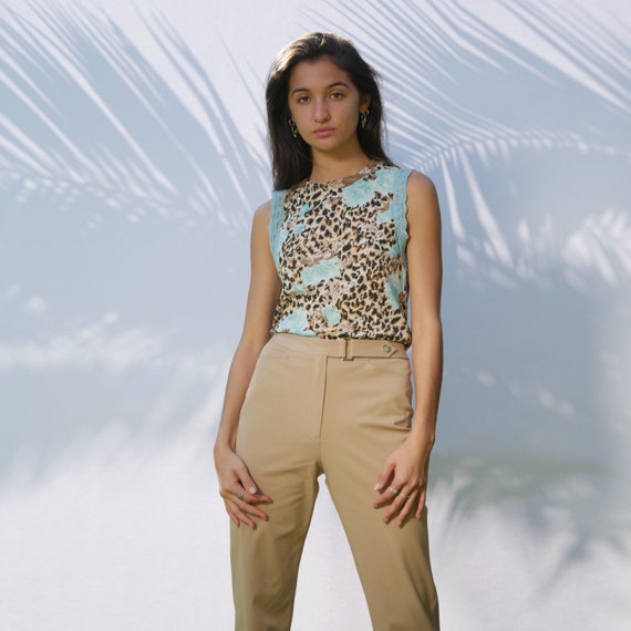 Beige Tailored Trouser