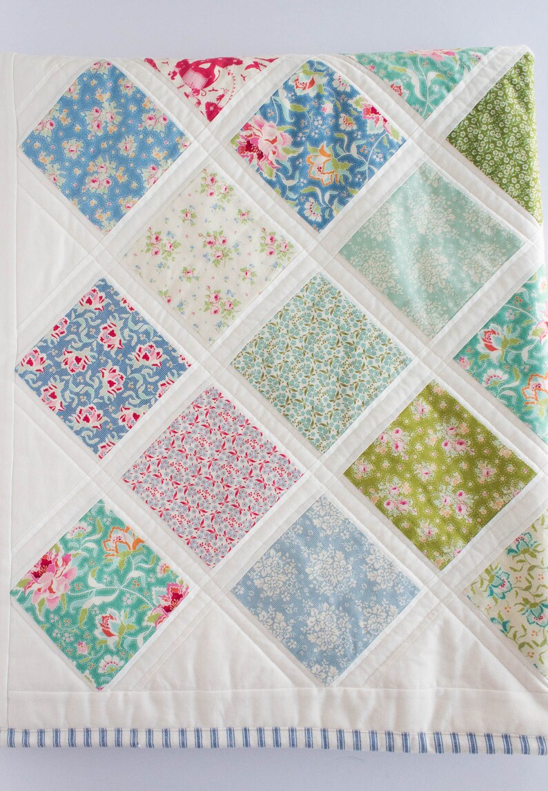 Shabby Chic Baby Quilt Baby Quilts Handmade Baby Girl Quilt Etsy