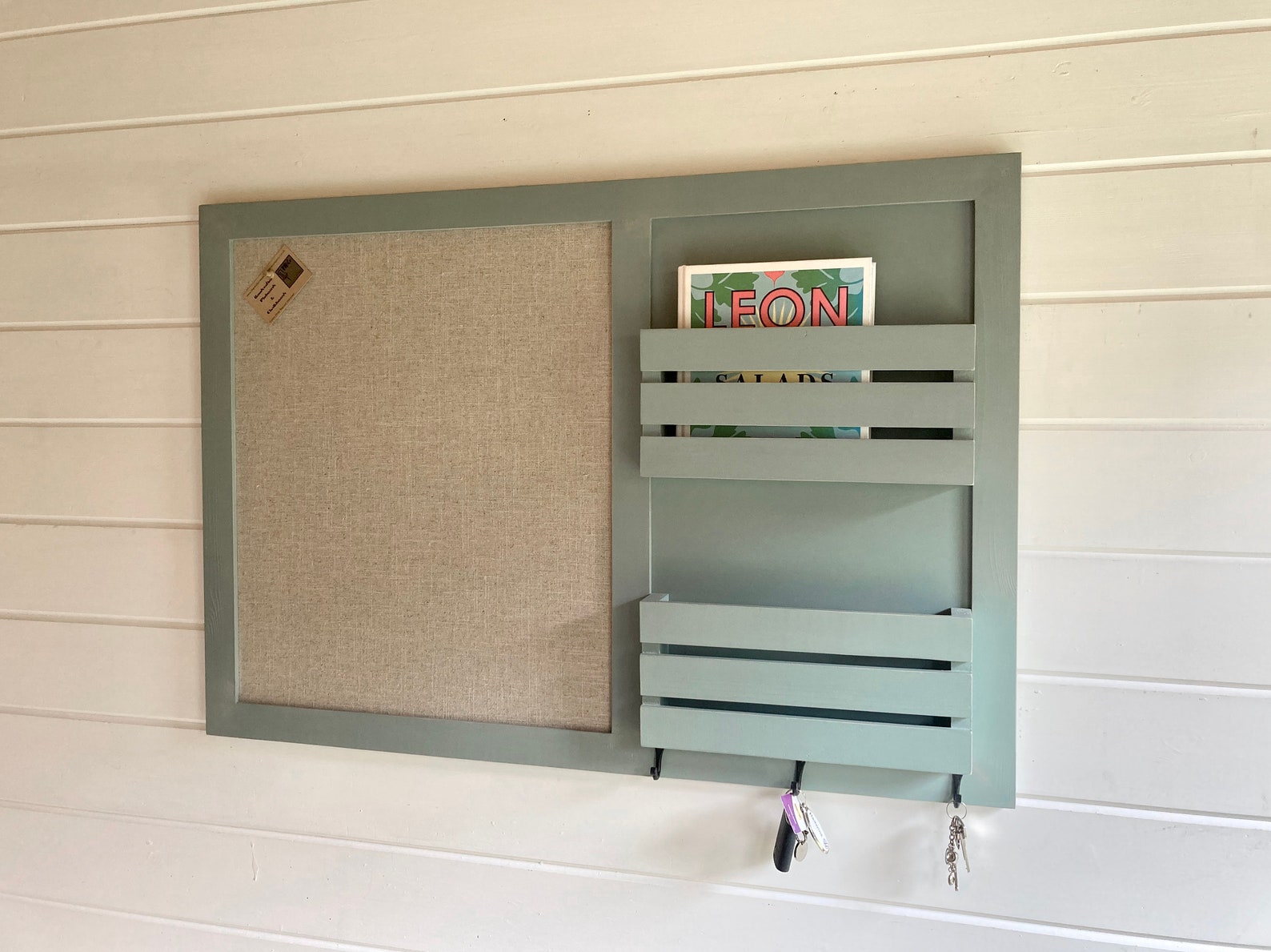 Extra Large Pinboard / Pin board with hooks and letter Etsy