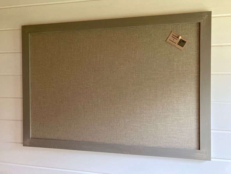 Extra Large Pinboard / Noticeboard with rustic linen backing Etsy