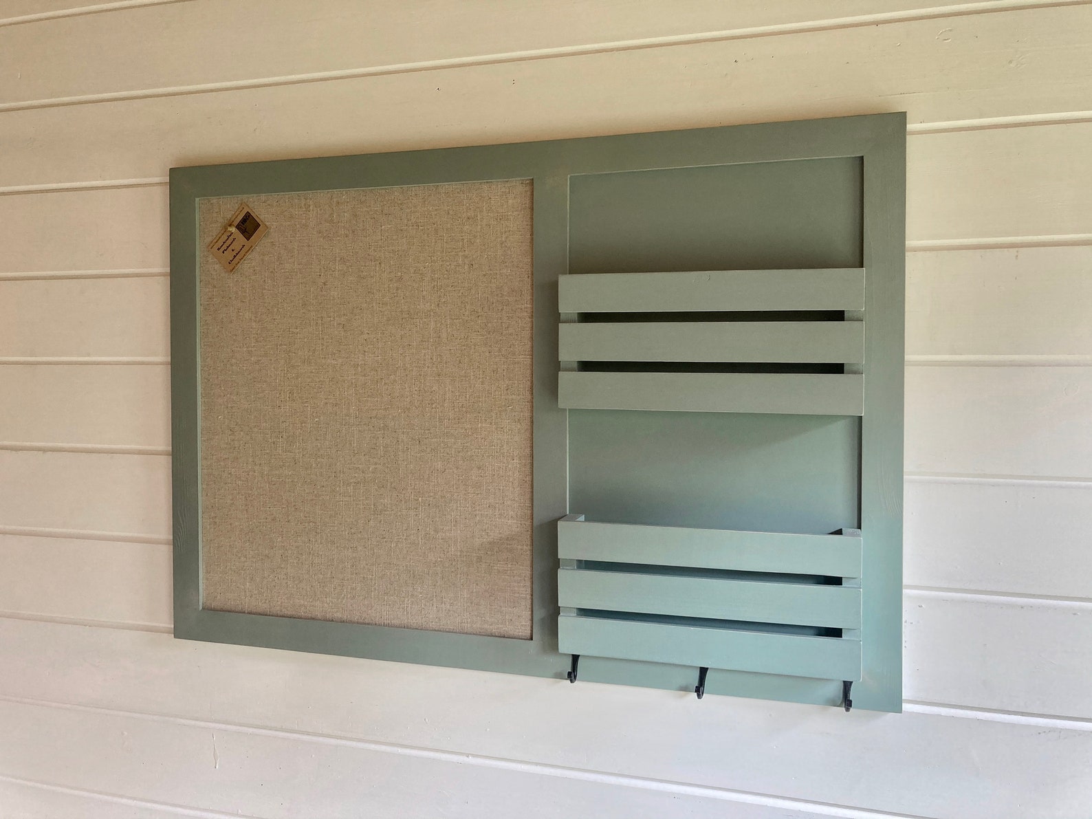 Extra Large Pinboard / Pin board with hooks and letter Etsy