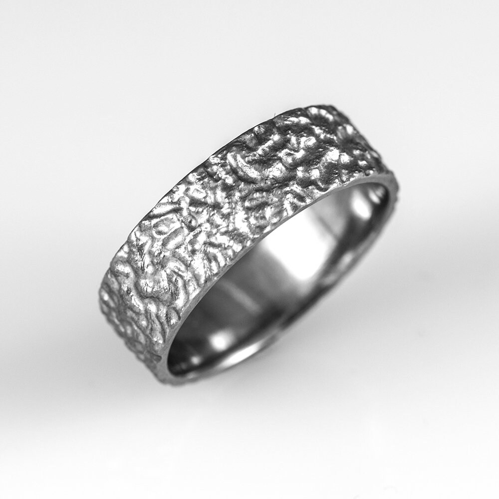 Mens wedding band, textured wedding band, unique wedding band, alternative wedding band for men and women, wedding band for man