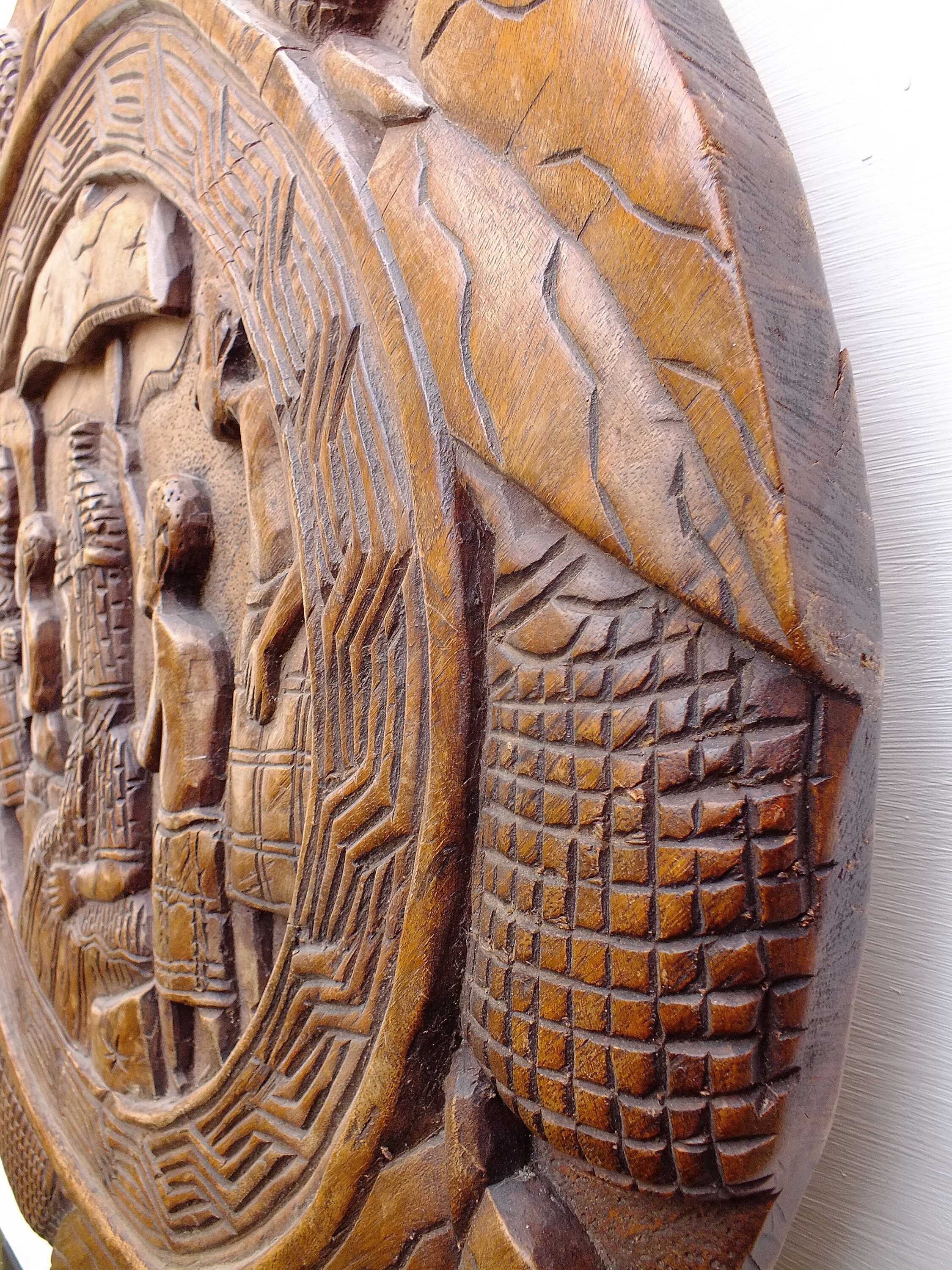 Vintage African Art Decorative Wood Wall Hanging Tribal Art Etsy