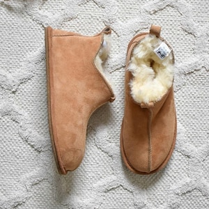 Miko Tankleurige luxe pantoffels van schapenvacht laarzen met harde zool UNISEX
