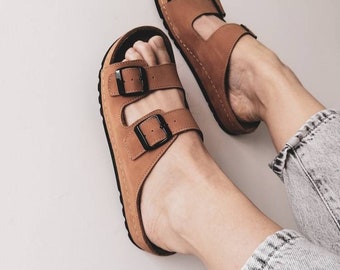 Honey Leather Sandals