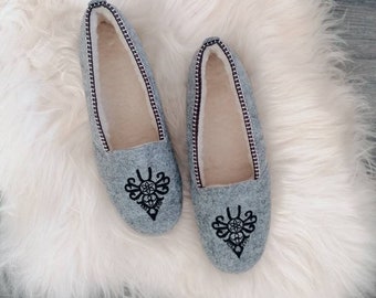 Men's Felt Full Slippers