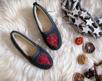 Holly Embroidered Ballerina Slippers