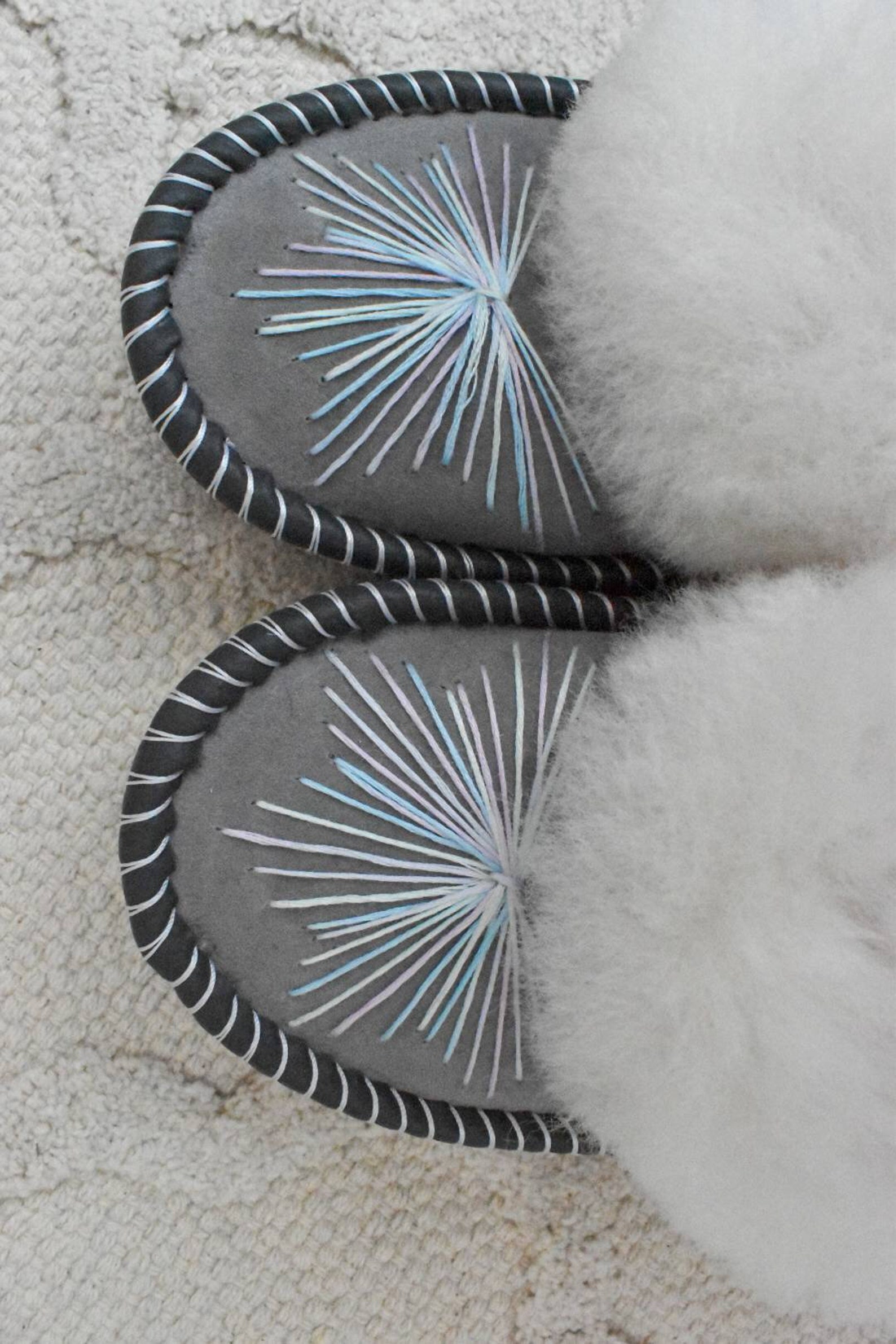 Slippers Sheepskin Cobalt Blue