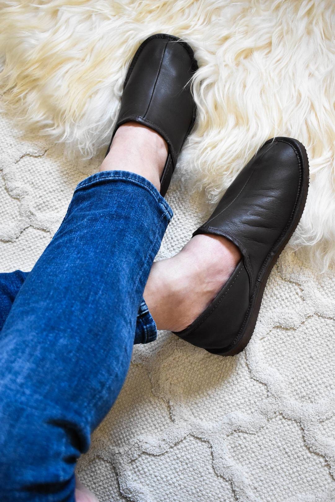 mens sheepskin shoes