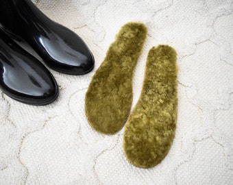 100% Sheepskin Insoles: Olive Comfort Footwear