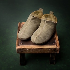 Miko Olive Luxury Sheepskin Slippers image 2