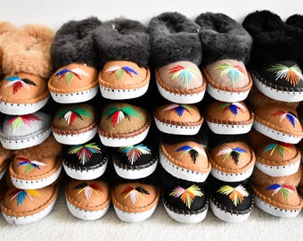 Lucky Dip Sheepskin Moccasin Slippers