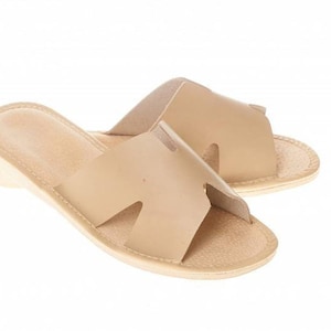 Leder Offene Zehen Damen Hausschuhe