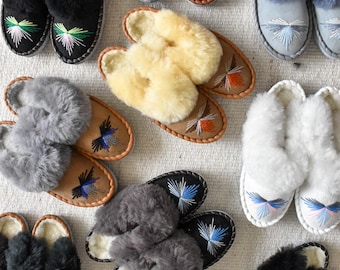 Sheepskin Handmade Mule Slippers