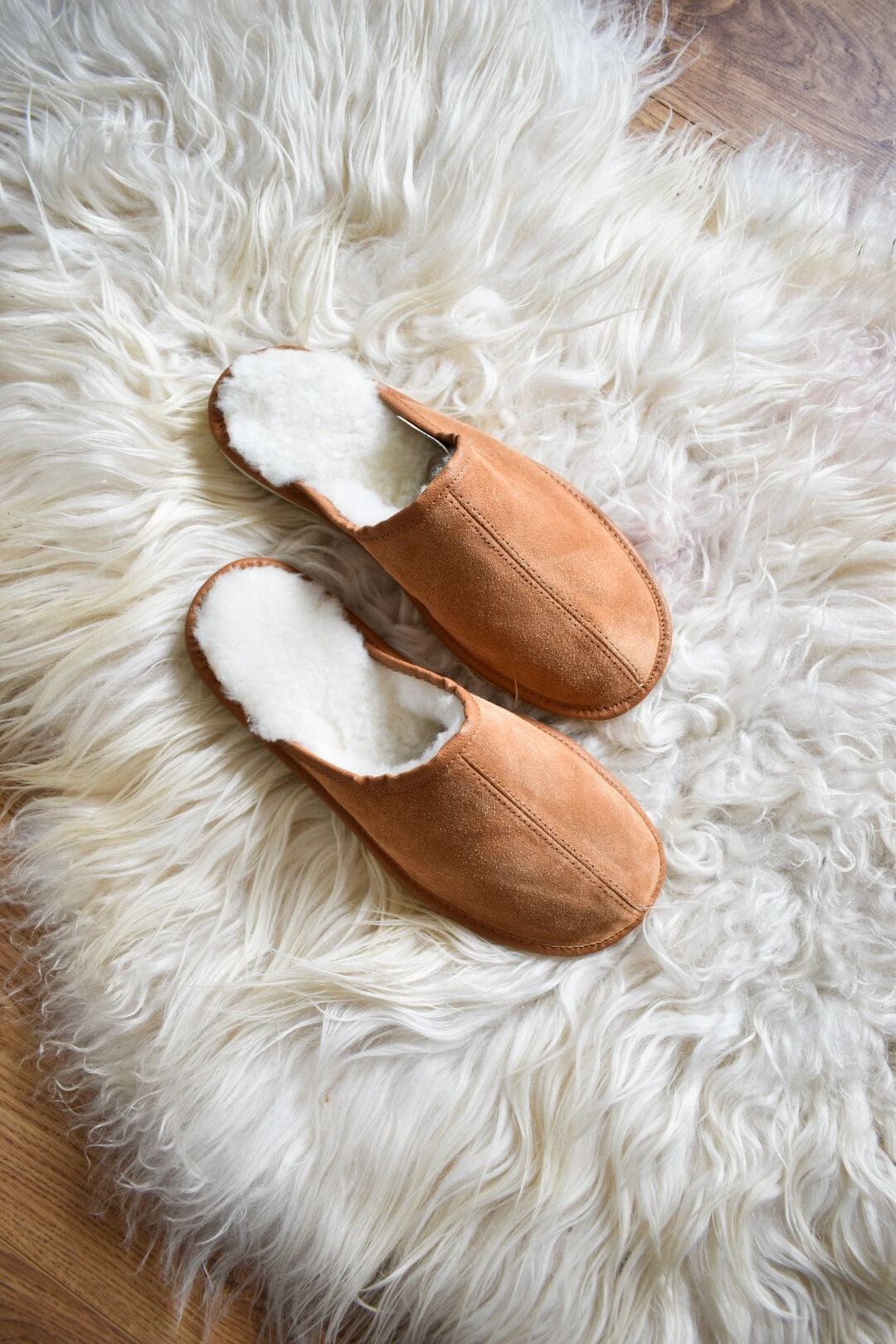 mens sheepskin mule slippers