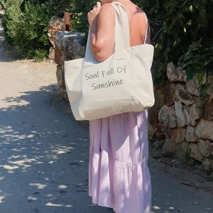 Tote Canvas Bag/ Holiday Bag