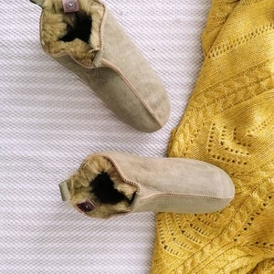 Miko Olive Luxury Sheepskin Slippers image 4