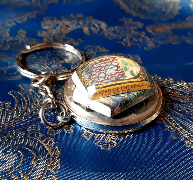 Lord of the Rings and The Hobbit books keychain keyring Etsy