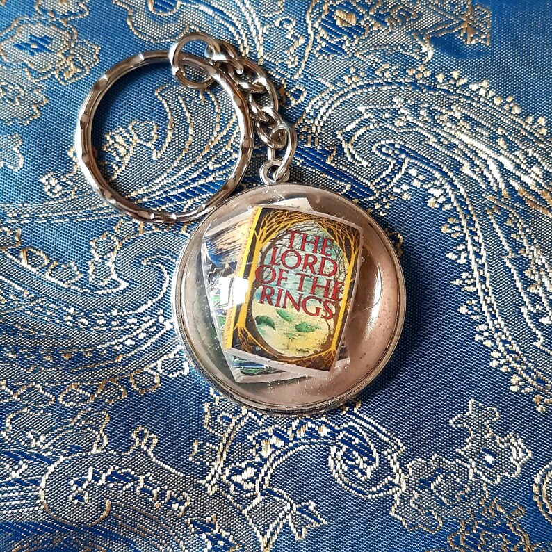 Lord of the Rings and The Hobbit books keychain keyring Etsy