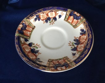 UNICORN 6 dessert plate Staffordshire plate Thomas Hughes /& Son LTD Bone China bread Vintage,burgundy,pink roses Set of 3 Antique
